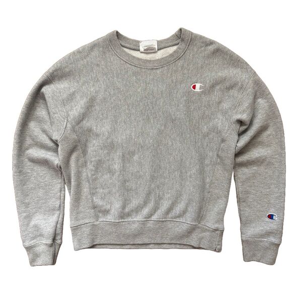 Champion Mens Gray Reverse Weave Crew Neck Sweatshirt Size S - Picture 1 of 8